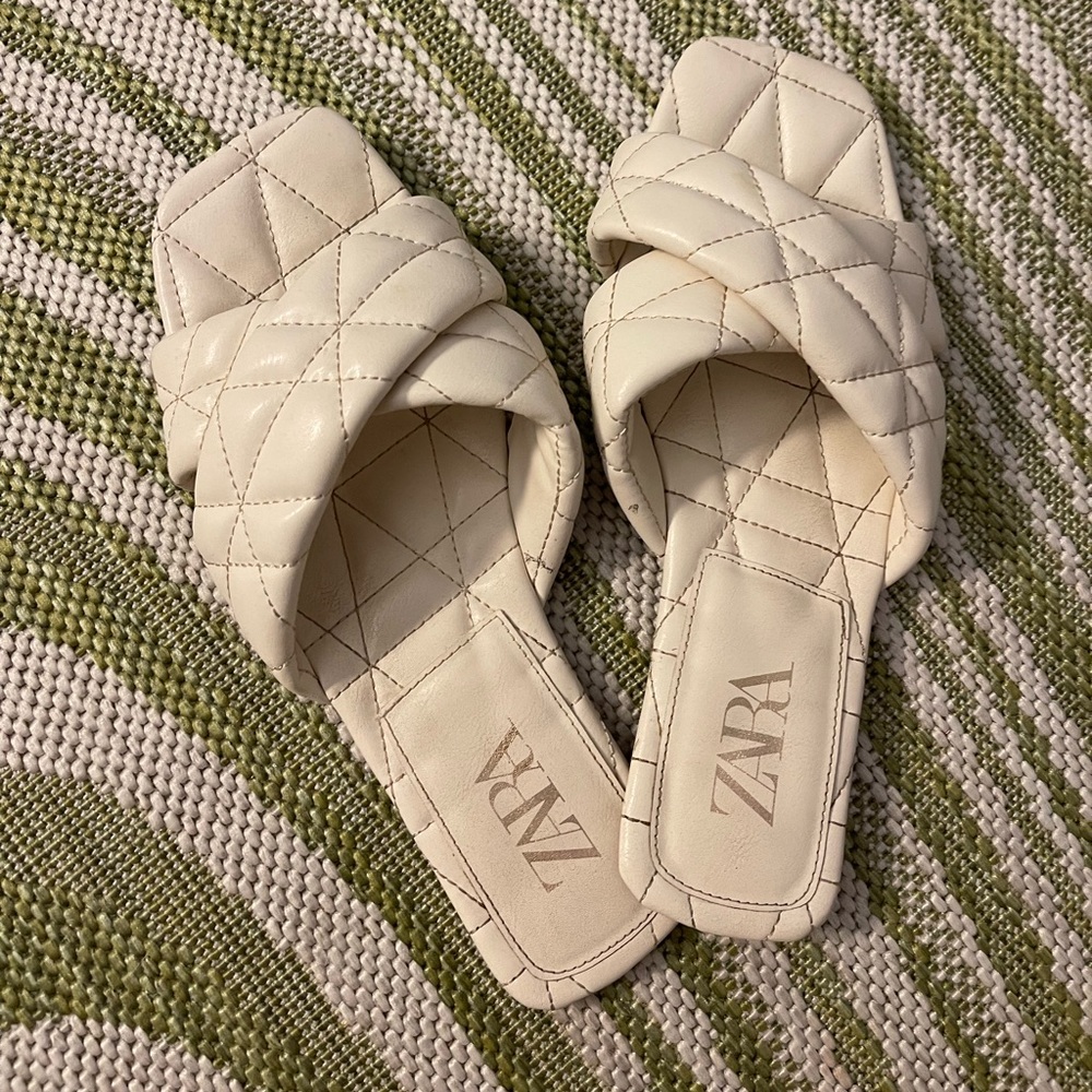 zara square toe sandals